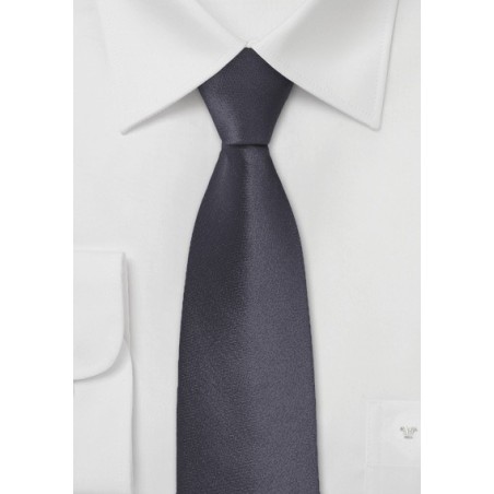 Dark Gray Skinny Tie