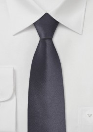 Dark Gray Skinny Tie