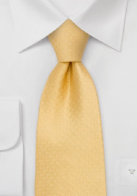 Yellow Designer Necktie - Solid Yellow Necktie by Chevalier
