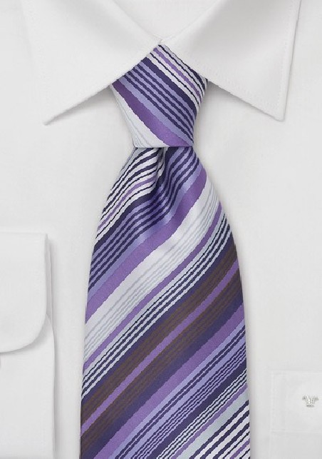 Modern Necktie in Lavender Purple