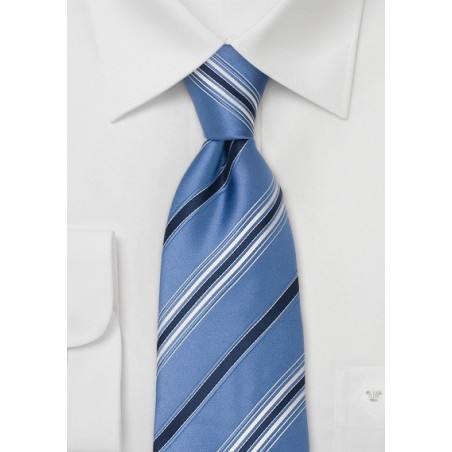 Light Blue Designer Tie in Extra Long Length