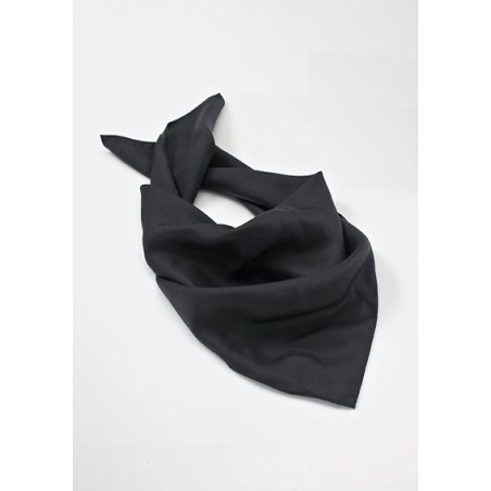 Solid Black Women's Silk Scarf
