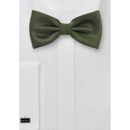 Dark Olive Green Bow Tie