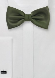 Dark Olive Green Bow Tie