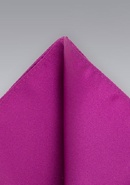 Pocket Square in Dark Fuchsia