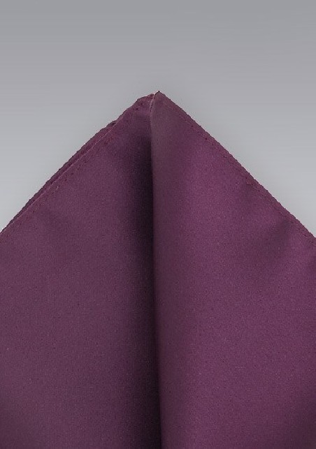 Wine Red Pocket Square