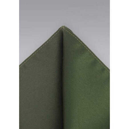 Dark Olive Pocket Square