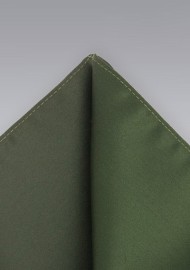 Dark Olive Pocket Square