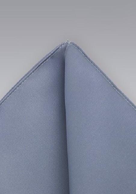 Slate Gray Pocket Square