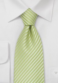 Bright Green Silk Tie for Kids