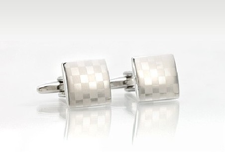 Designer Cufflinks in Chess-board Pattern