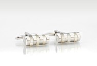 Designer Cufflinks in Pearl & Silver