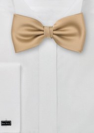 Solid Bow Tie in Caramel