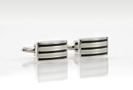 Formal Designer Cufflinks in Black & White