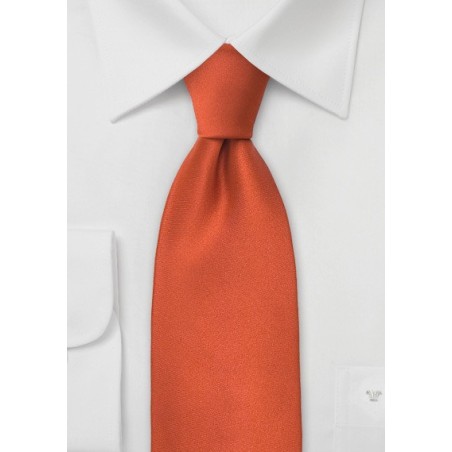 Persimmon Orange Tie in XL