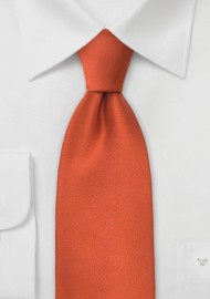Persimmon Orange Tie in XL