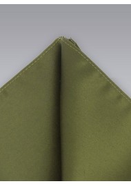 Olive Green Pocket Square