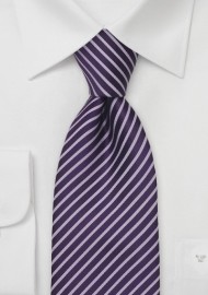 Purple and Lavender Striped Tie