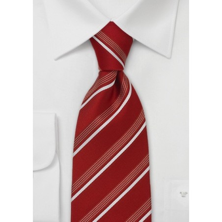 Venetian Red Silk Tie by Cavallieri