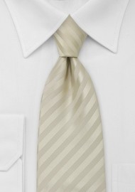 Subtle Striped Tie in Vanilla-Yellow
