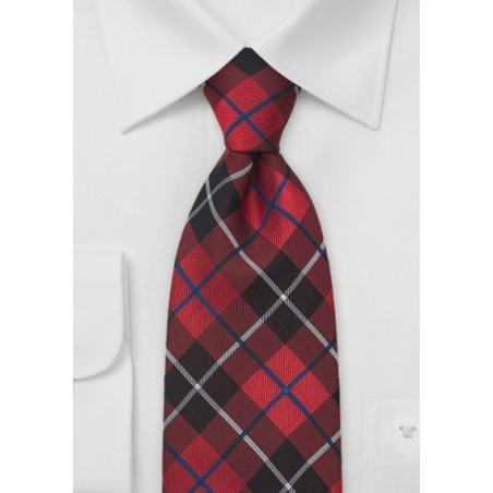 Traditional Tartan-Check Pattern Necktie