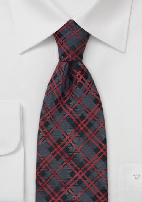 Tartan Check Pattern Designer Tie