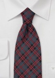 Tartan Check Pattern Designer Tie