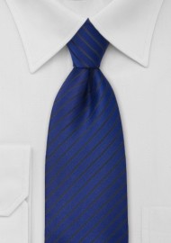 Striped Necktie in Egyptian Blue