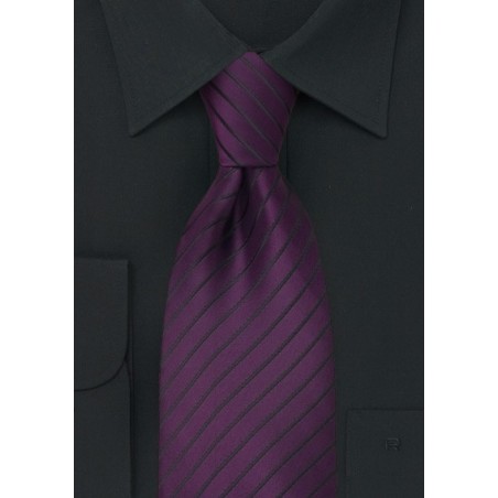 Purple and Black Mens Tie