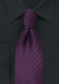 Purple and Black Mens Tie