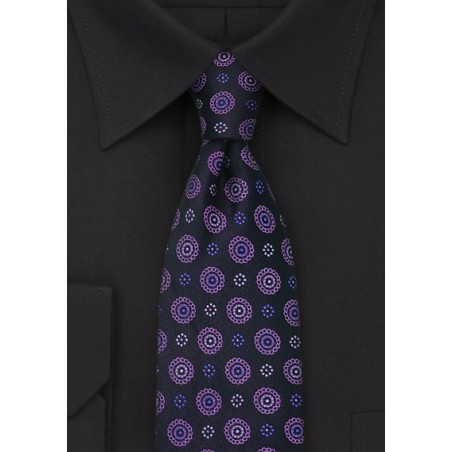 Purple Silk Tie by Chevalier