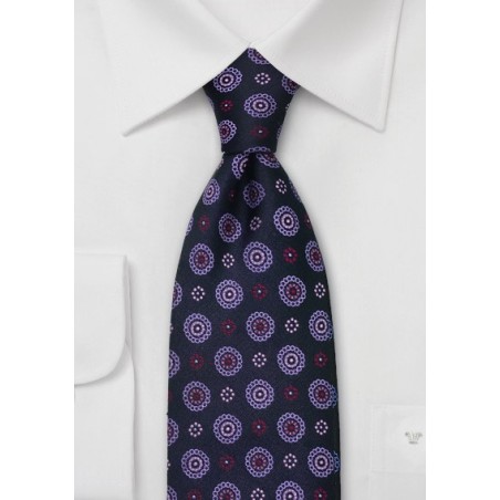 Lavender and Purple Silk Tie by Chevalier