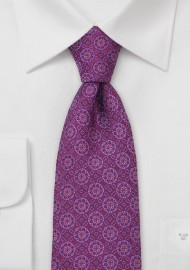 Chevalier Designer Tie in Magenta-Pink
