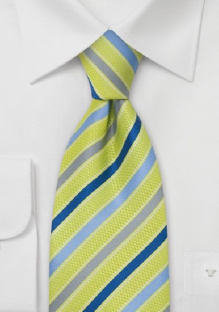Bright Green Silk Tie by Cavallieri