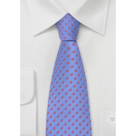 Indigo-Blue Floral Tie by Chevalier
