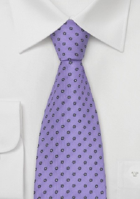 Lavender Floral Tie by Chevalier