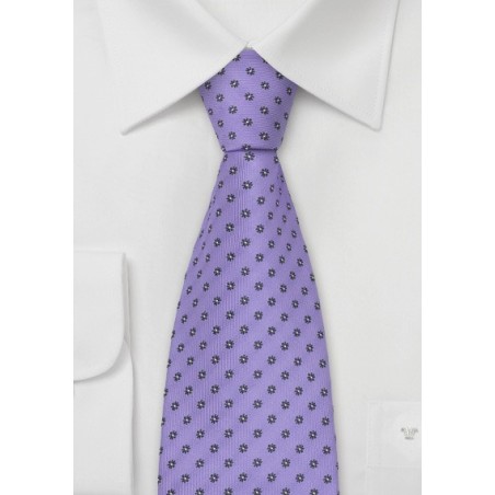 Lavender Floral Tie by Chevalier