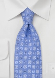 Sky-Blue Floral Tie by Chevalier