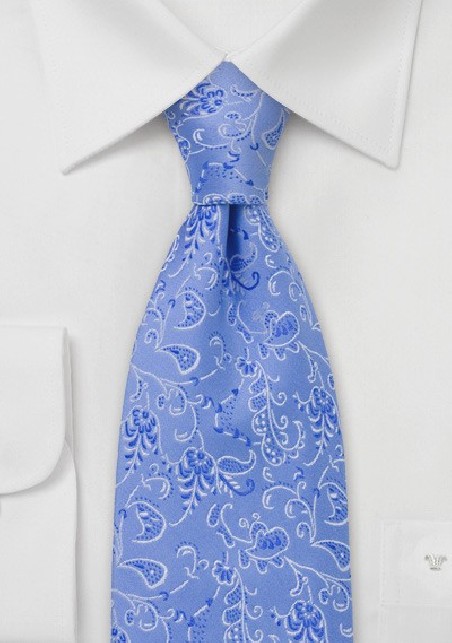 Light Blue Silk Tie by Chevalier