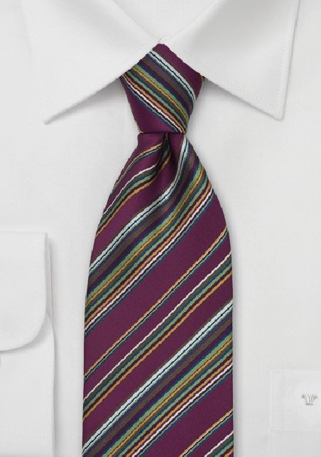 Dark Pink Necktie by Cavallieri