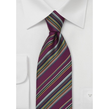 Dark Pink Necktie by Cavallieri
