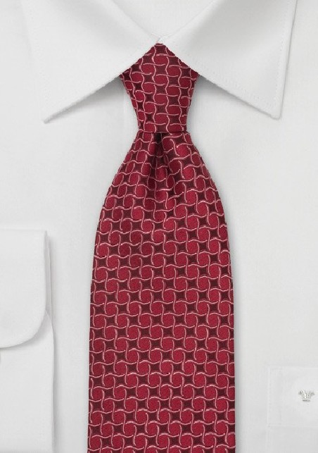 Persian Red Silk Tie by Chevalier