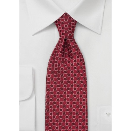 Persian Red Silk Tie by Chevalier