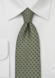 Sage Green Designer Necktie by Chavalier