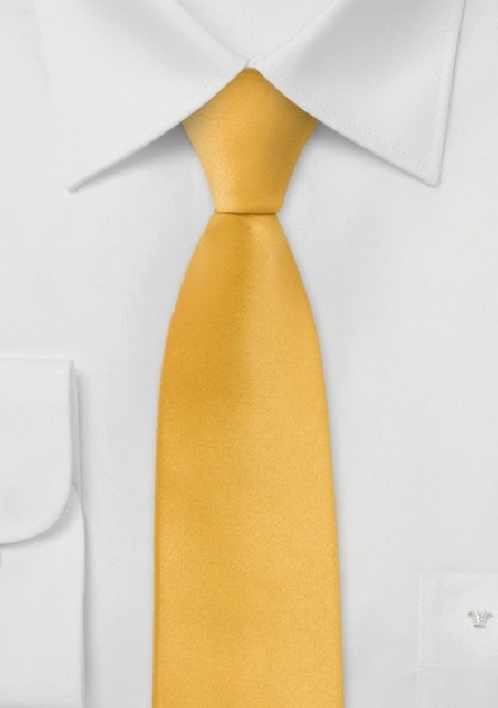 Bright Yellow Skinny Tie