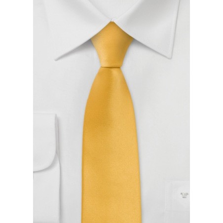 Bright Yellow Skinny Tie