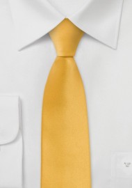 Bright Yellow Skinny Tie