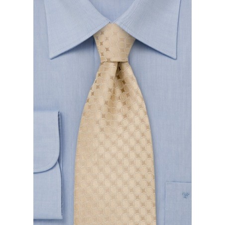 Ivory Designer Silk Tie