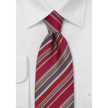 Colorful Red Tie by Cavallieri