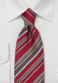 Colorful Red Tie by Cavallieri